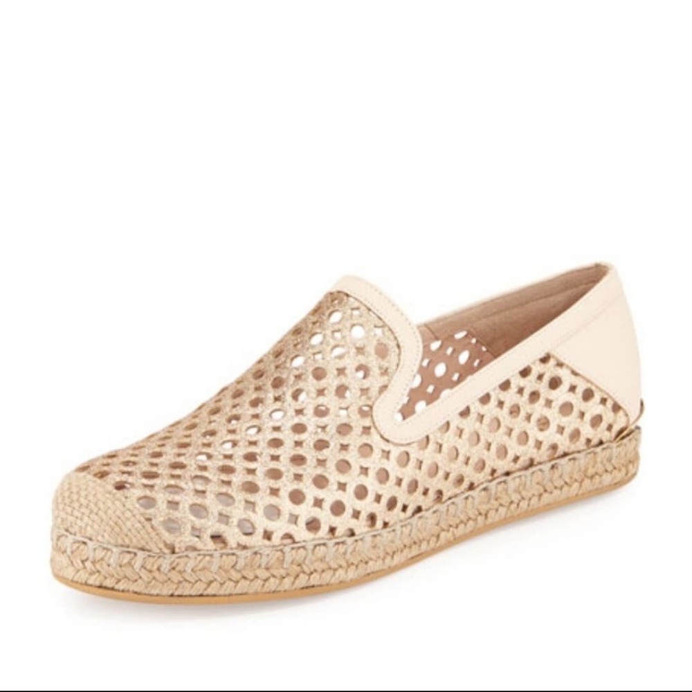 Stuart Weitzman County Glitter Espadrille Flats